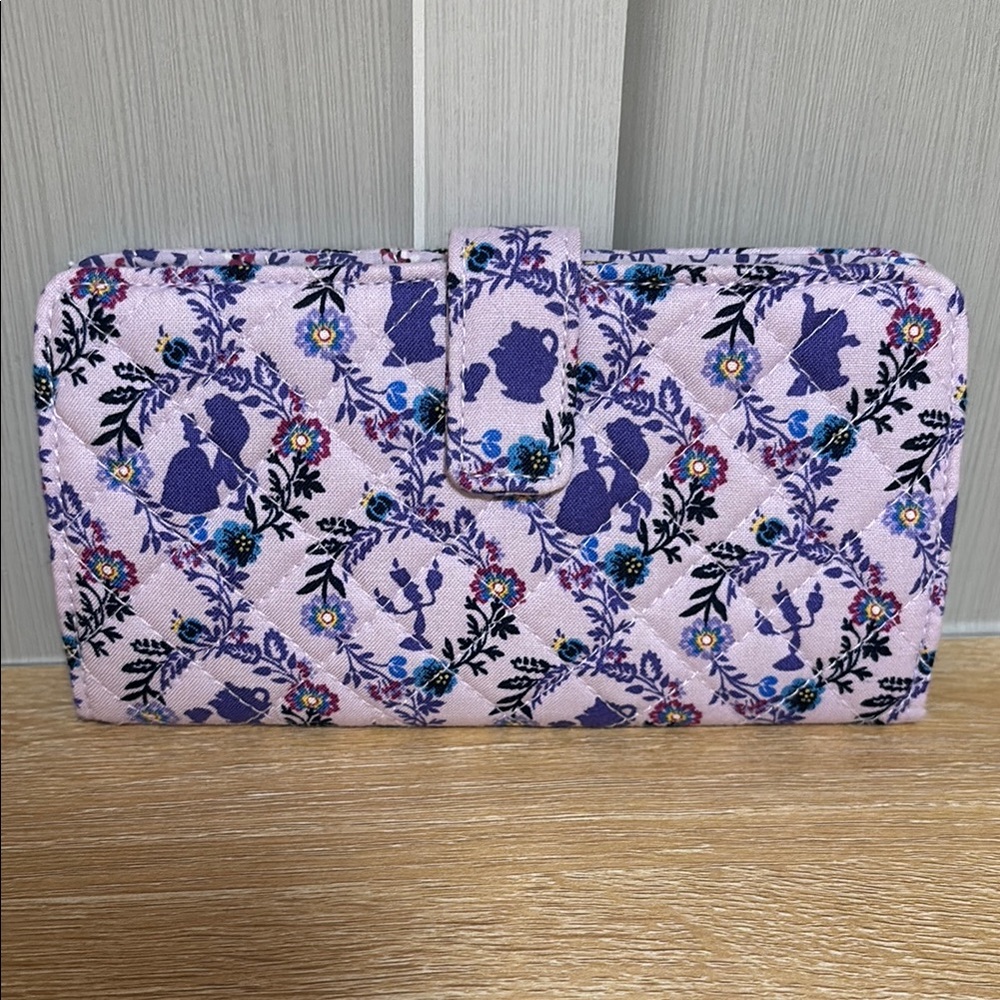 Vera Bradley x Disney Belle Floral Finley Wallet